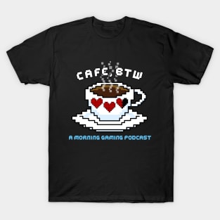 Cafe, BTW pixel art red hearts coffee mug T-Shirt